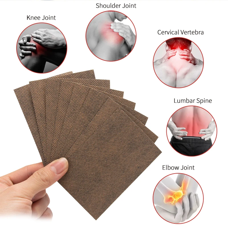 8Pcs=1Bag Knee Joint Pain Relieving Patch Chinese Herbal Extract Plaster For Body Rheumatoid Arthritis Pain Relief Sticker H083