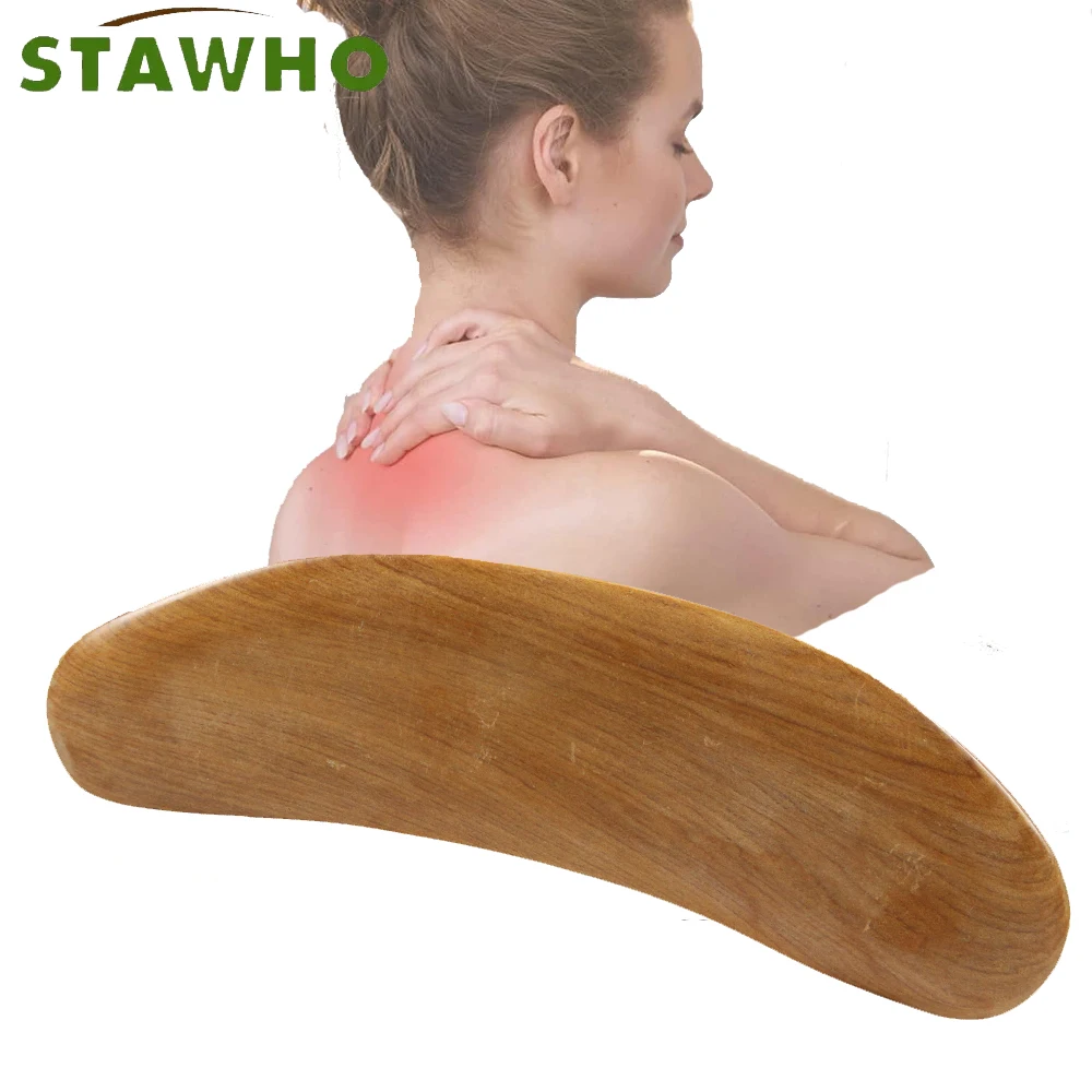 

1Pcs Wooden Gua Sha Massage Tool,Lymphatic Drainage Tool ,Scraping Board,guasha Tool for Body Shaping Muscle Scraper Tool