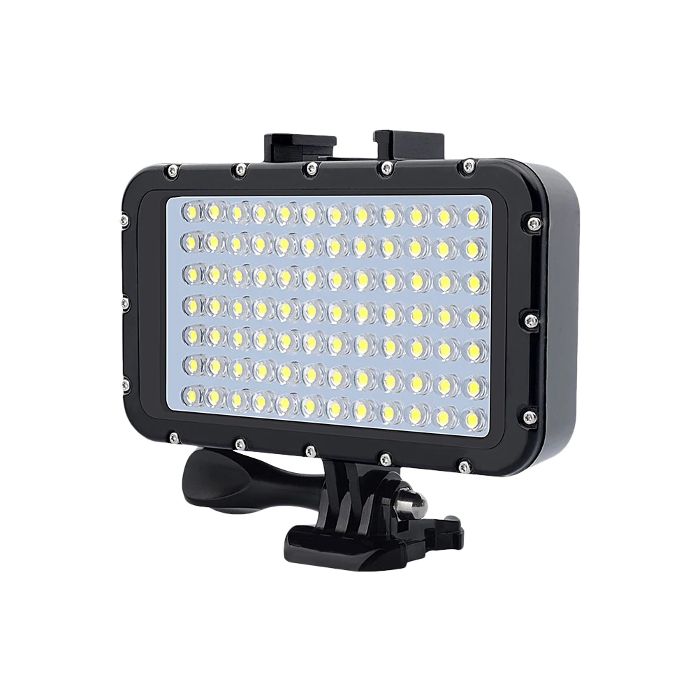 

50m/ 164ft Waterproof Rechargeable Dimmable Underwater Lights Diving Lights LED Video Lights 84 LED 5000lm for Cameras