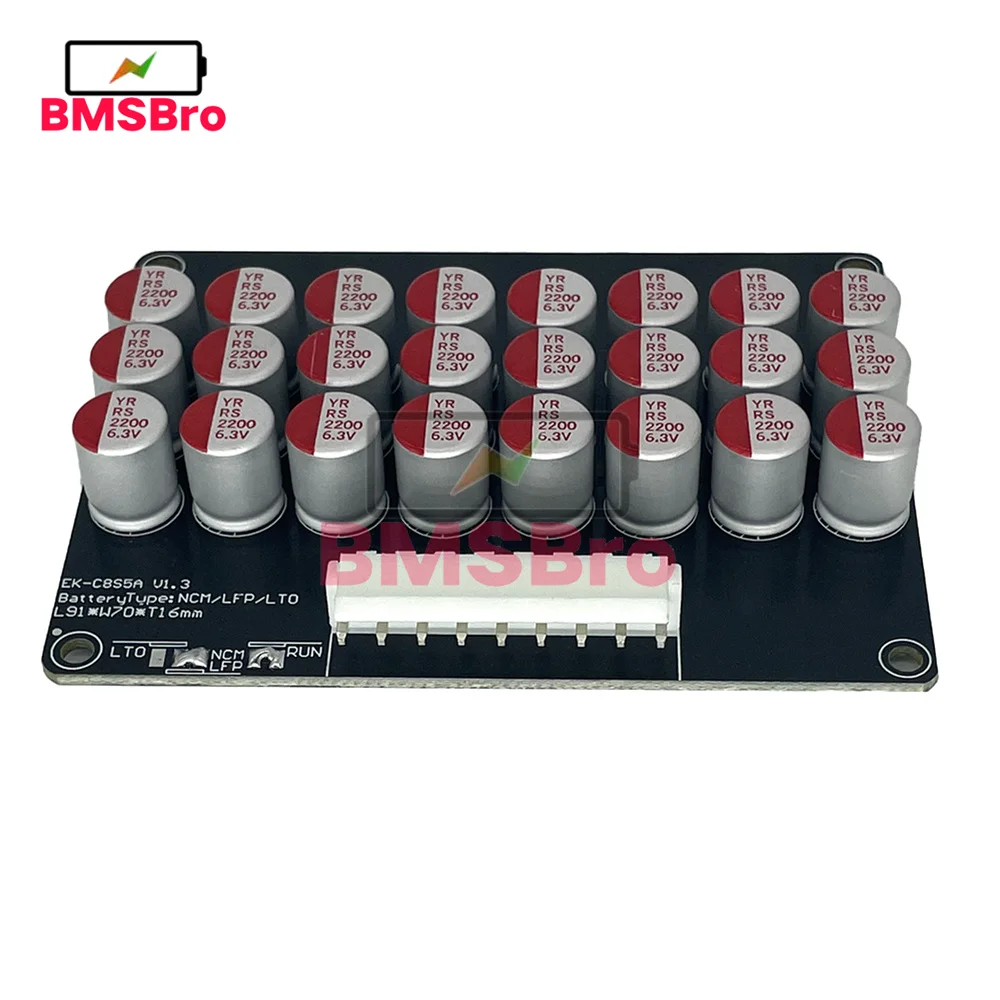 8S 5A BMS NCM LFP Li-ion Lipo Lifepo4 LTO Lithium Battery Cells Pack Active Balancer Equalizer for Car Electric Bicycle Scooter