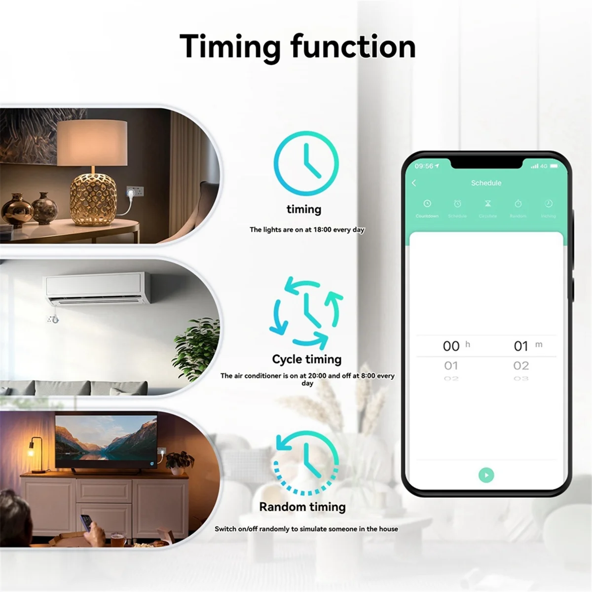 Babq tuya tomada de parede inteligente, tomada uk 13a, interruptor de toque, usb tipo-c, portas de carregamento, wi-fi, monitoramento remoto de energia para alexa