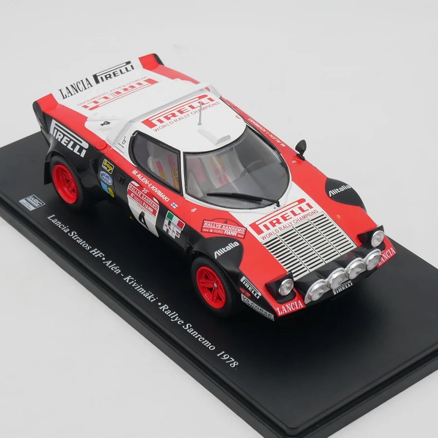 Ixo 1:24 Scale Diecast Alloy Lancia Stratos HF WRC 1978 Toys Cars Model Classics Adult Collection Souvenir Gifts Static Display