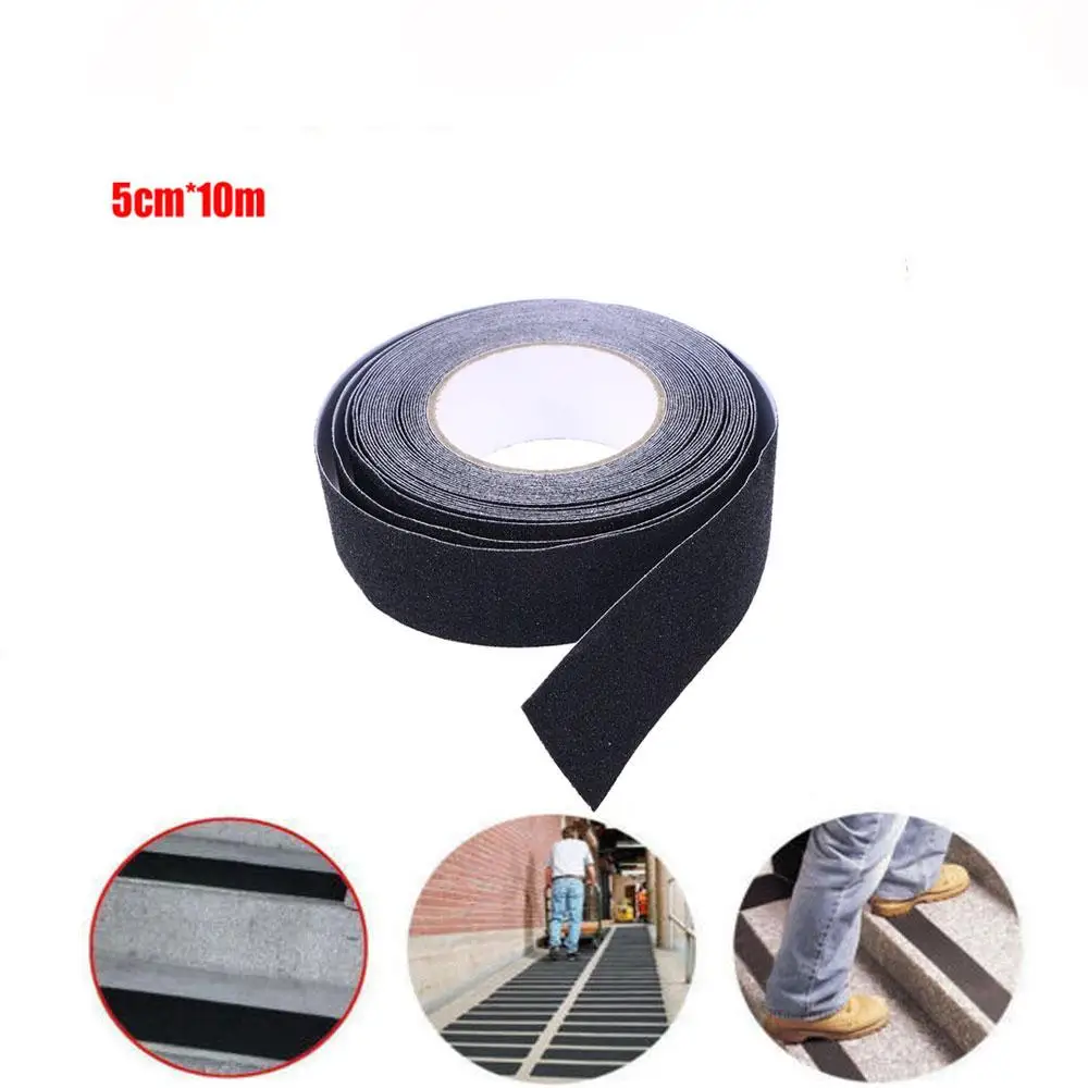 Cinta adhesiva de 10 M, resistente, no adhesiva, decorativa, tira de escaleras, pegatina deportiva
