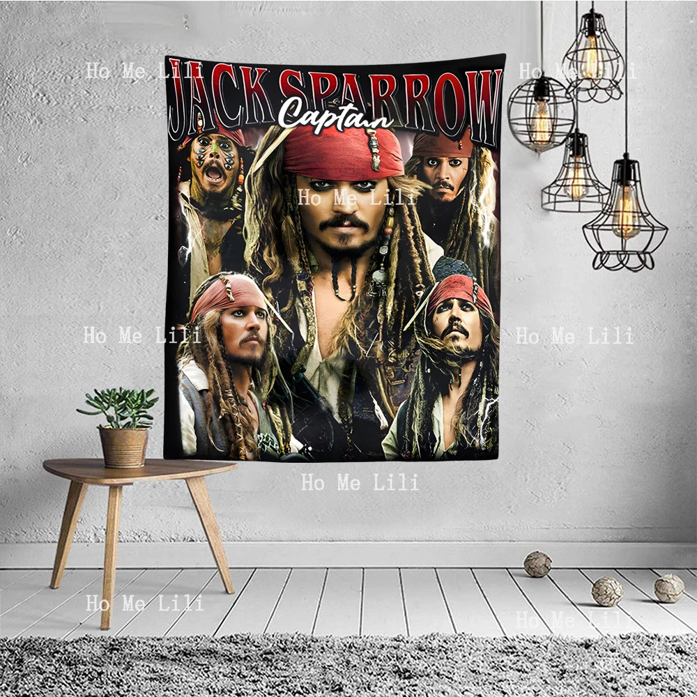 Captain Jack Sparrow Homage Graphic Tapestry For Livingroom Decor