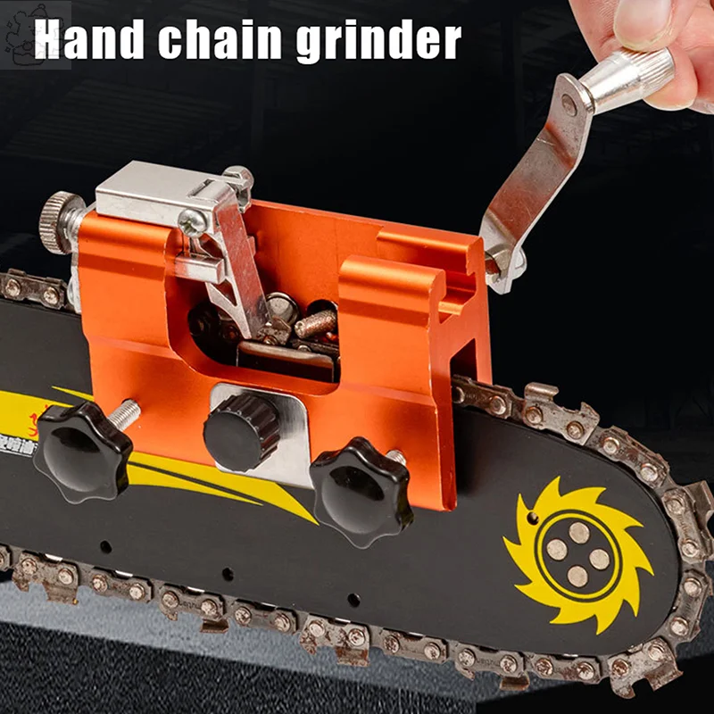 Portable Hand Chainsaw Sharpener Grinder Tool Household Manual Chain Grinding Tool Electric Chain Saw Blade Grinding Machine