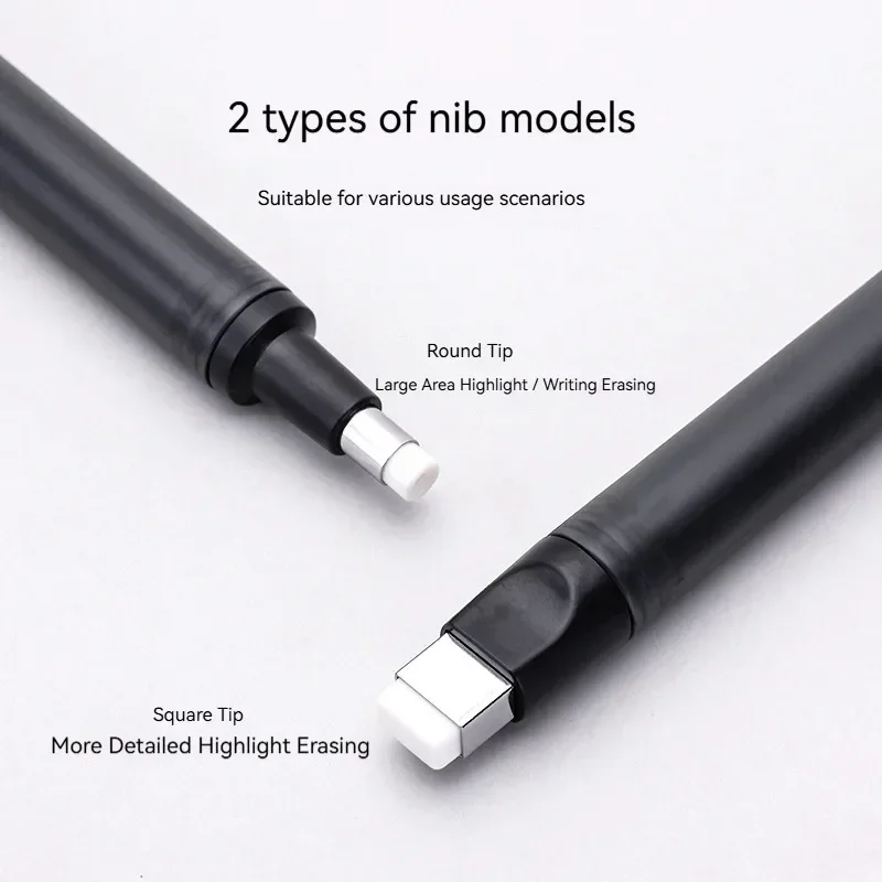 Push-Type Pencil Eraser For Manga Design Drawing Highlight Modeling Writing Painting Press Erasers School Stationery Gifts