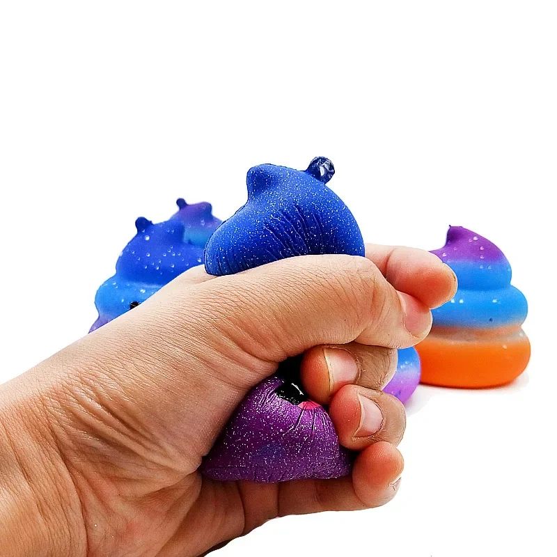 Exquisite Fun Galaxy Poo Soft Scented Squishy Squeeze Toys Antistress Funny Charm Slow Rising PU Stress Reliever Toy Kids Adult