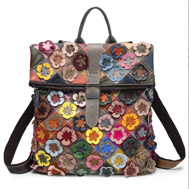 

2025 New Fashionable Genuine Leather Women's Bag Luxury Handbag Versatile Flower Single Shoulder Crossbody Bag