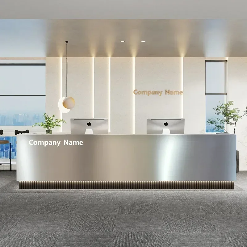 Compact Reception Desks Tables Salon Counter Clothing Store Customer Reception Desk Cash Muebles Para Oficina Trendy Furniture
