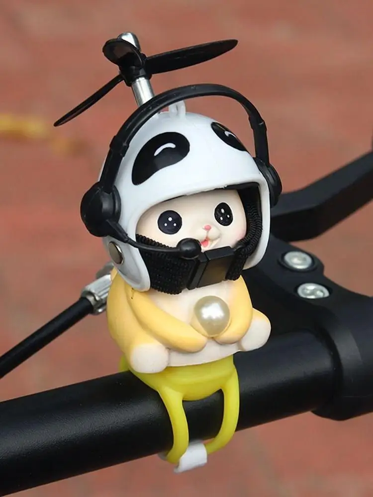 AliExpress NONE Cute Motorcycle Handlebar Decoration Cat Helmet Propeller Cartoon Riding Equipment Accessories Bicycle Motorcycle Supplies