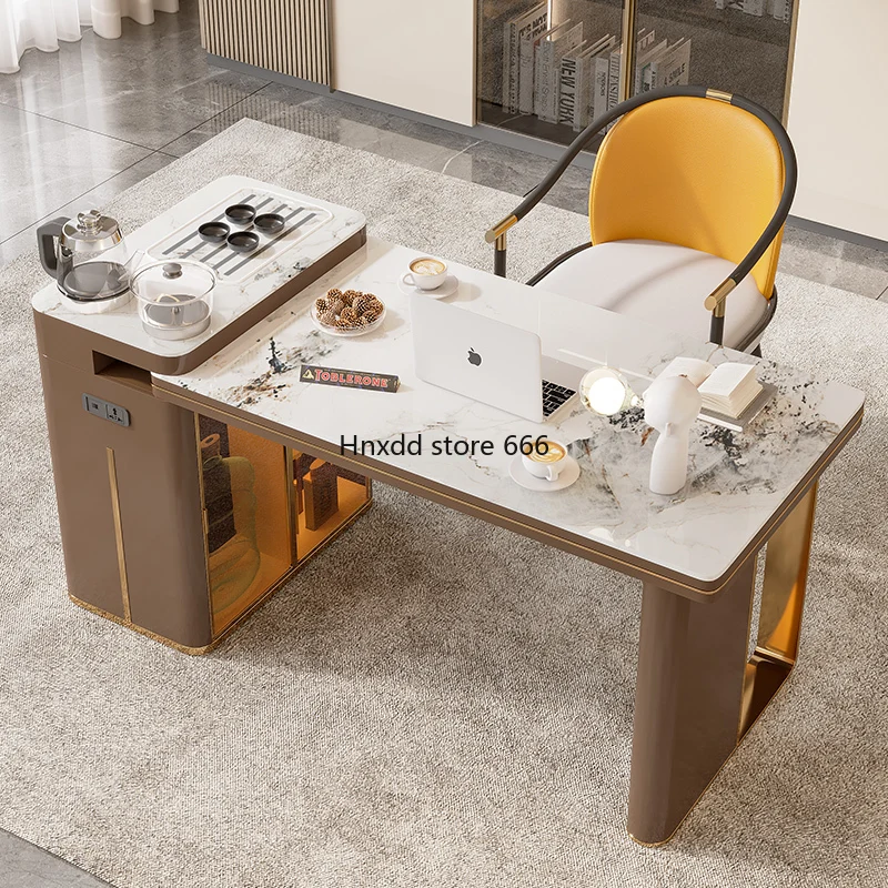 Small household island tea table and chair combination retractable