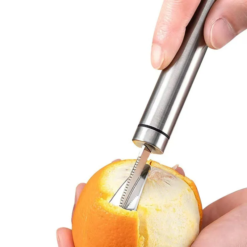 1/2PCS Stainless Steel 304 Orange Slicer Fruit Peeler Tool for Kitchen Home Garden