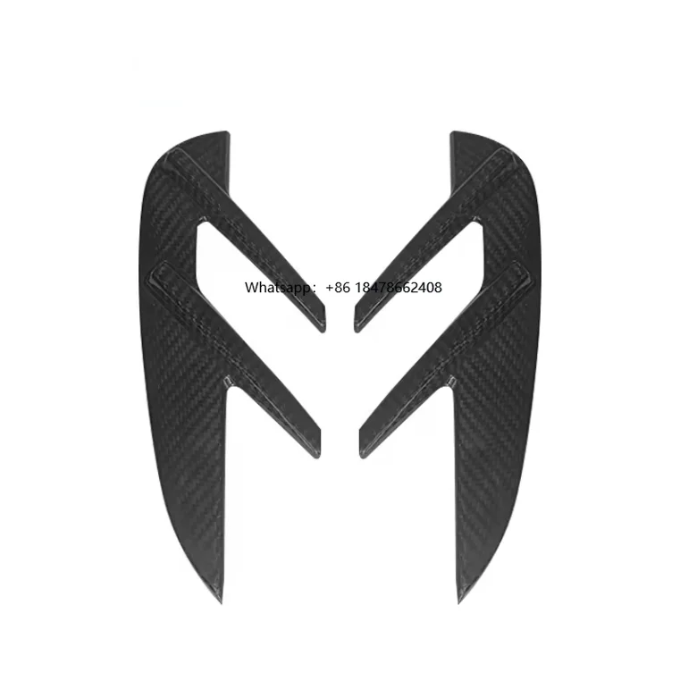 

2pcs Dry Carbon Fiber Front Fenders Trims for G82 G83 M4 2021+ Front Fender Trim