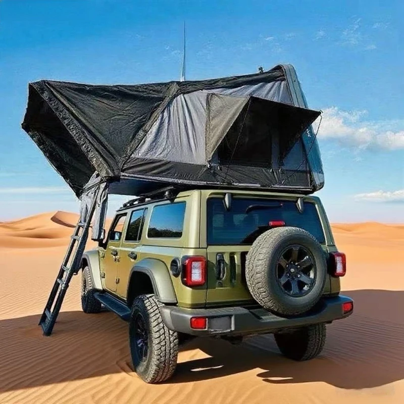 ABS Hard Side Flip Automatic Quick Open Rooftop Tent Outdoor Camping SUV Self-driving