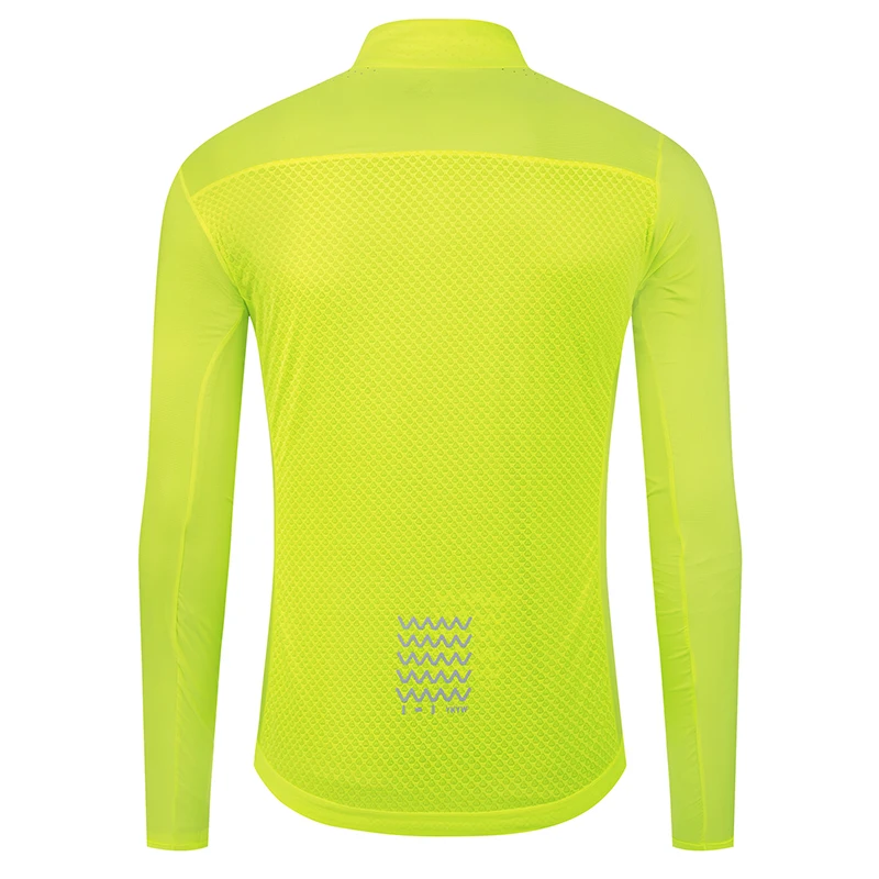 YKYW Herren winddichte wasserdichte Langarm-Radjacke YKK Doppelreißverschluss atmungsaktive MTB-Fahrradbekleidung Tops Pro Team Jersey – Detail 37
