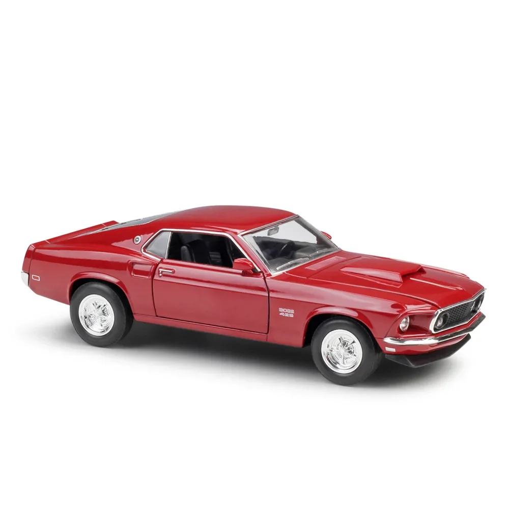 1:24 Boss 429 1969 WELLY Mustang Supercar سبيكة سيارة نموذج Diecasts ولعبة المركبات جمع سيارة لعبة الصبي هدايا عيد الميلاد