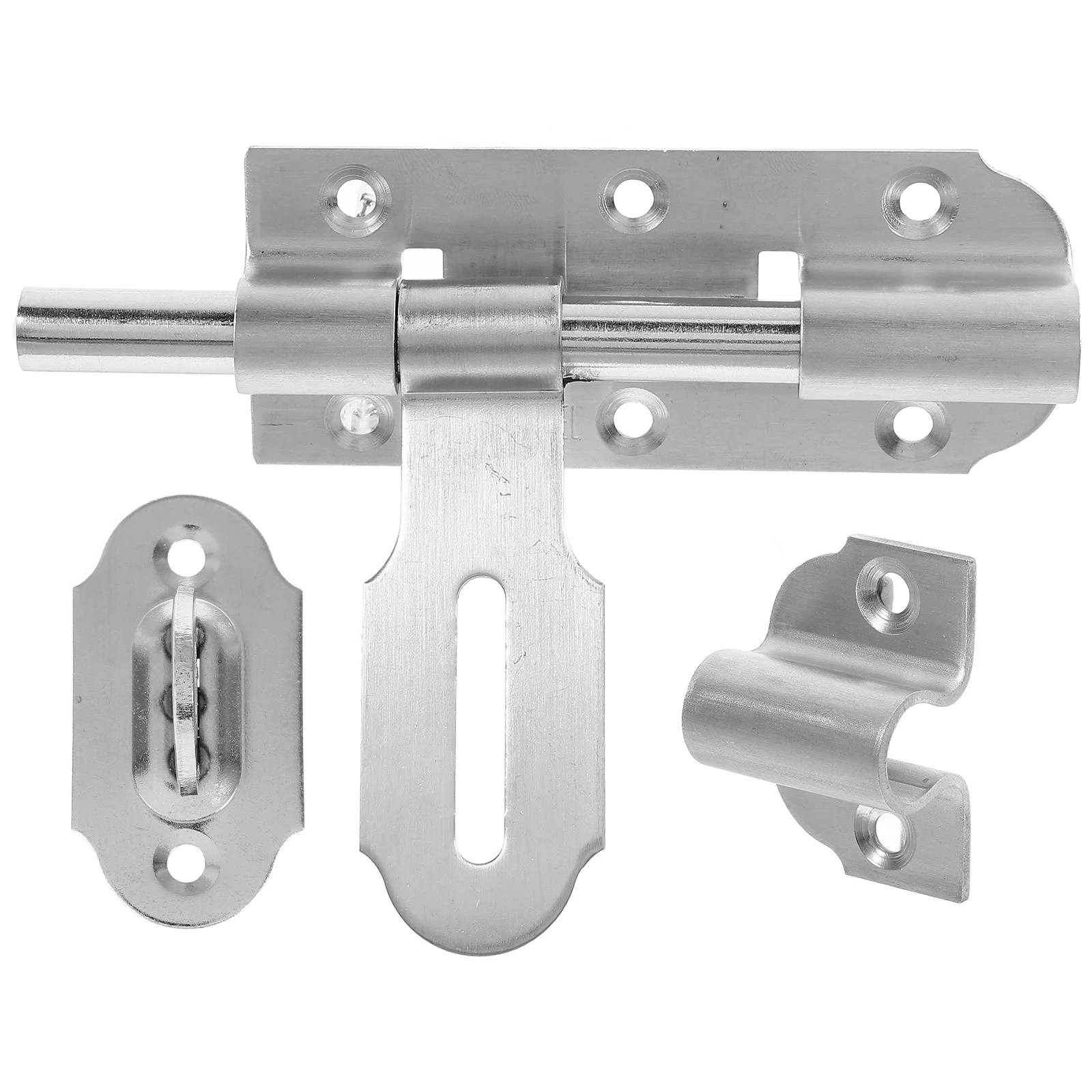 

4 Inch Stainless Steel Latch Heavy Duty Barrel Bolt Slide Lock For Door Window Bathroom Home Office Latches For Inside Door Gate