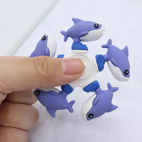 Italiano Brainrot Fidget Spinner Mano Top Spinners Tung Sahur Tralalero EDC Figet Spiner Dito Alleviare Lo Stress Autismo Bambini Giocattoli