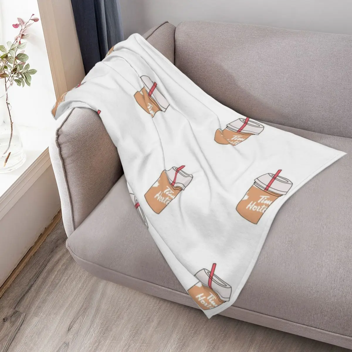 تيم هورتونز آيس كاب رمي بطانية هدية مضحكة اضافية كبيرة رمي ريتروس خمر البطانيات