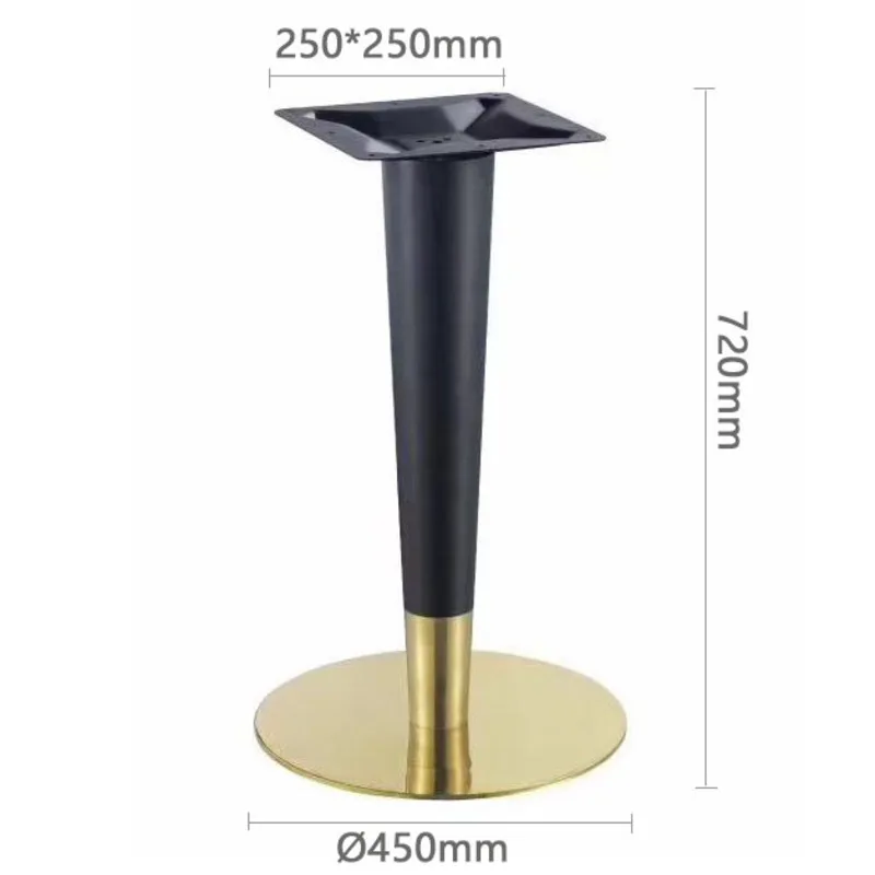 Stainless Steel Table Leg Bracket Electroplated Gold Cafe Table Frame Light Luxury Dining Table Foot Simple Metal Base