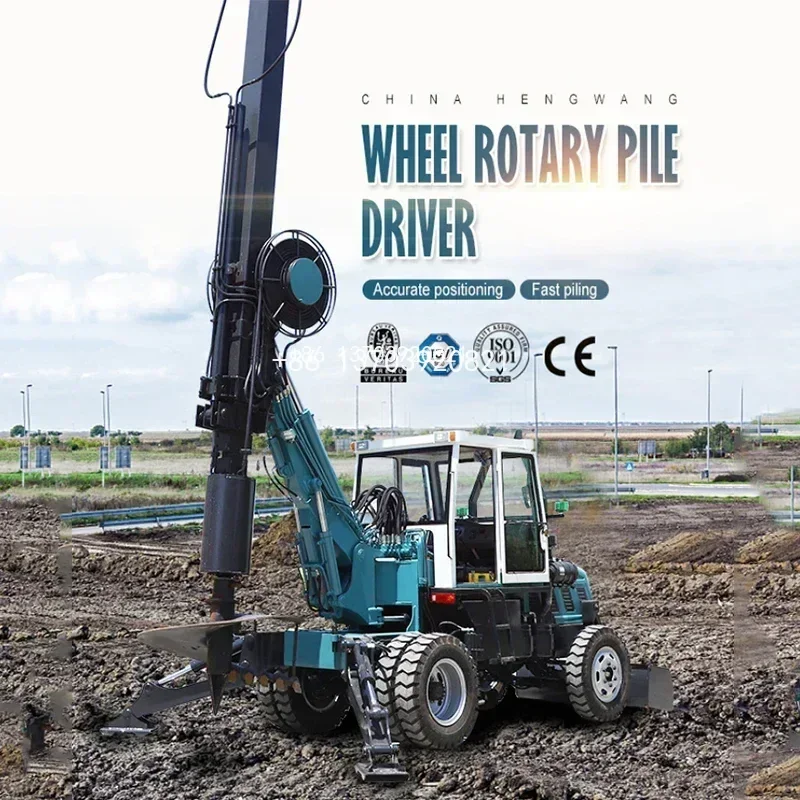 High Efficiency 35m Depth Foundation Hole Rotary Cfa Piling Drilling Rig Hydraulic Rotary Water Well Drill Rigs Machine