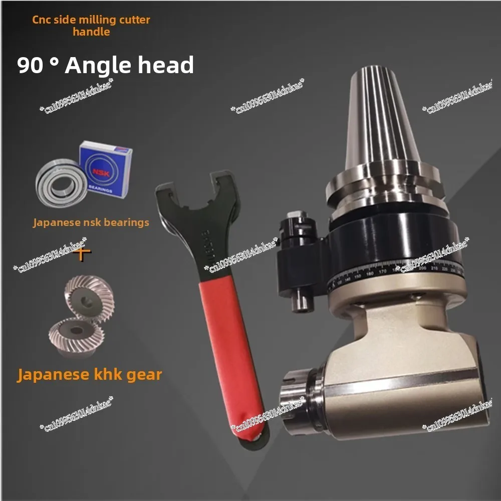 

Angle Head Gantry Side Milling Head BT40BT50 Right Angle 90 Degree Power Head ER Drilling Tapping Milling