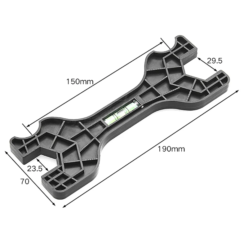 Multifunctional Dual Headed Wrench With Level Manual Tap  Repair Plumbing Tools For Household Faucet Pipe And Toilet