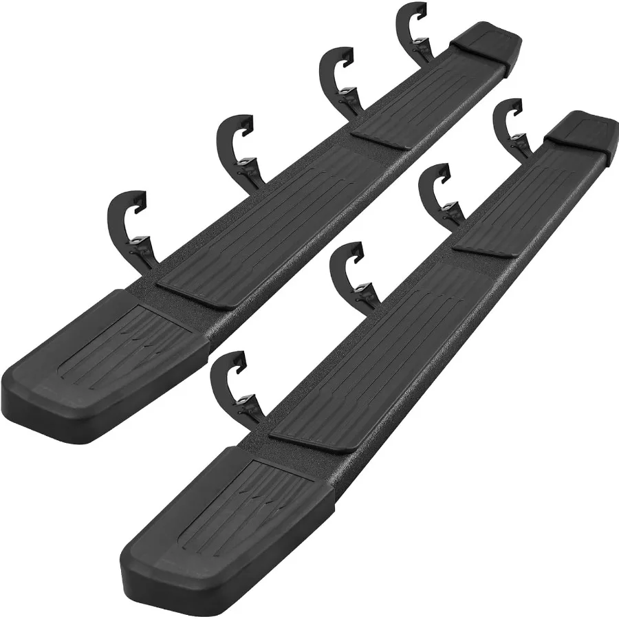 

6-дюймовые подножки для Chevy Silverado 1500 Crew Cab 19-26 Silverado/Sierra 2500HD 3500HD Crew Cab Black Steel Step Ba