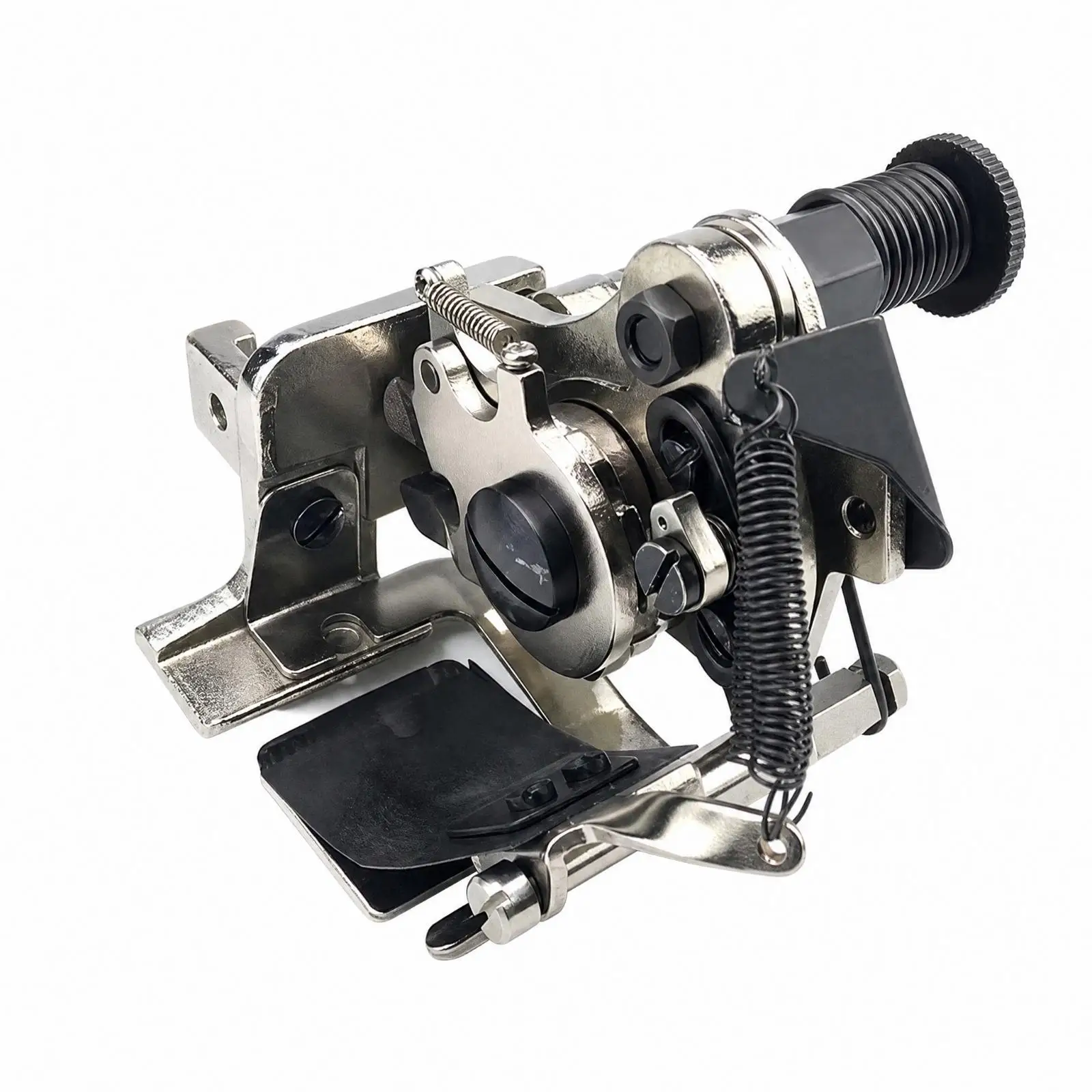Adjustable Metal Pleating Attachment Results Lockstitch Stitching Device Pleating Foot Compact Fabric Gathering Tool for Garment
