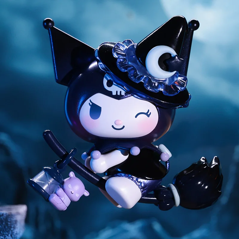 Nueva Sanrio Kuromi la serie del desfile de la bruja caja ciega figura de Anime modelo bolsa sorpresa decoración Kawaii estatuilla niños regalos Juguetes