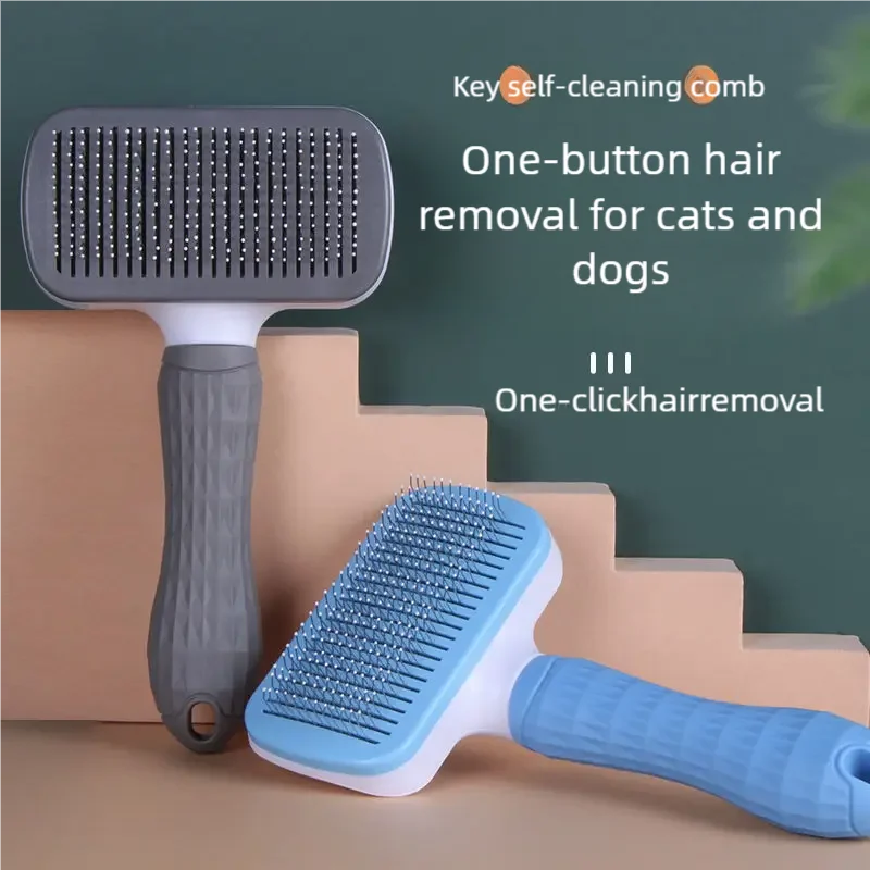 Pet Dog Hair Brush Cat Comb Pet Hair Remover Brush for Dogs Cats Puppy Kitten Grooming Tools Pet Supplies Dog Cat Grooming Brush