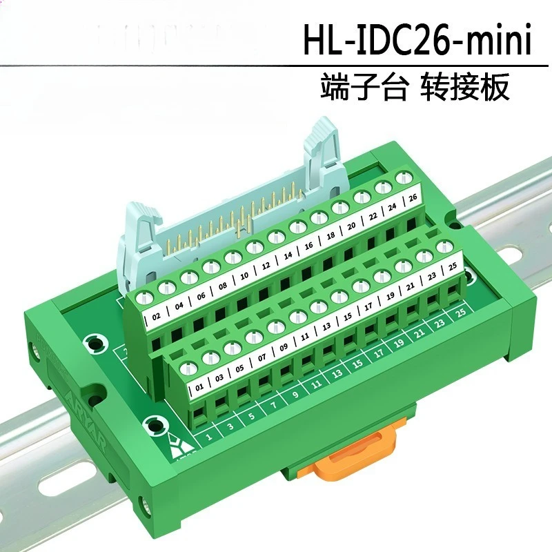 FX-26BB IDC26P Breakout Module Terminal Adapter Board Relay Terminal Block Signal Transfer Connection Plate
