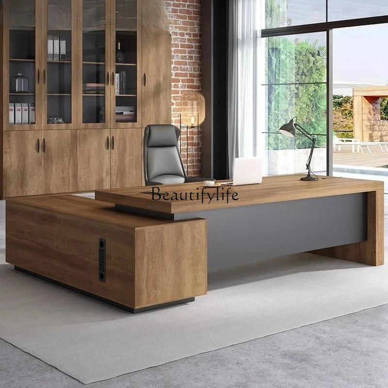office boss table simple modern class table single table and chair combination