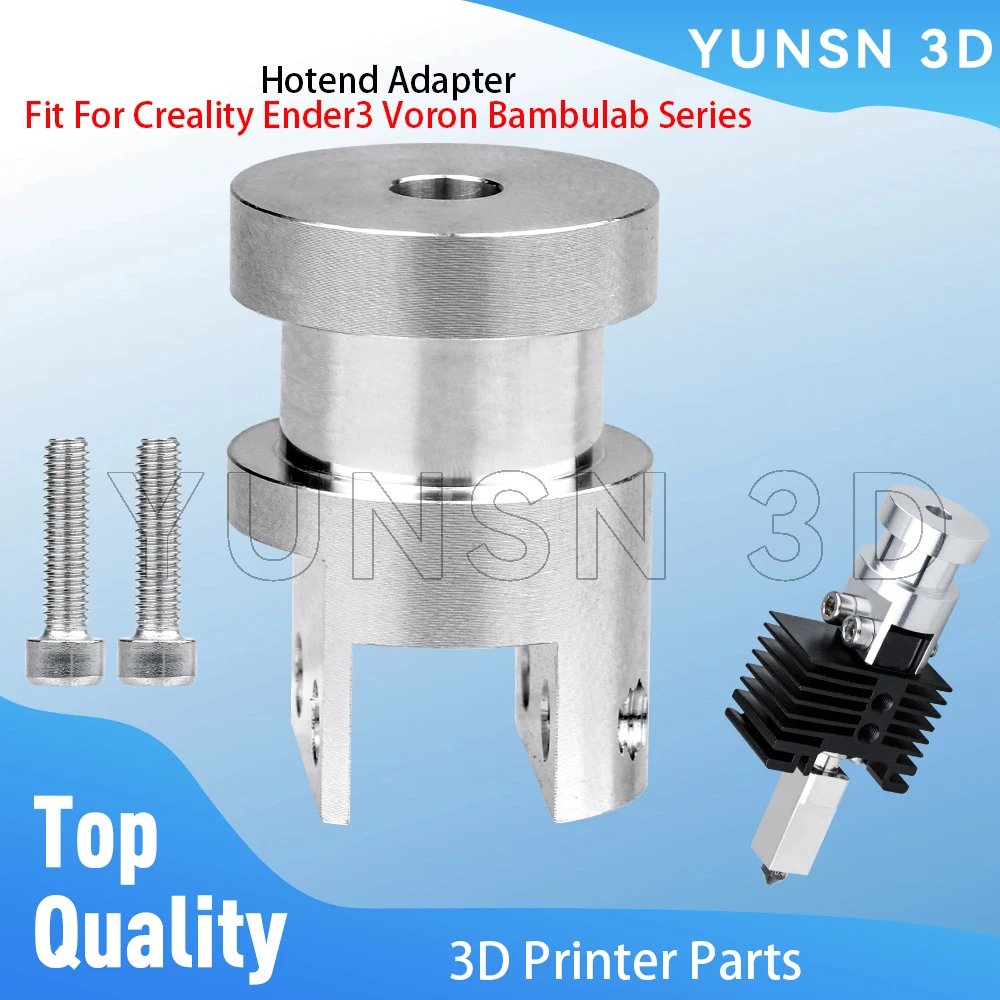 

Подходит для адаптера Creality Ender3 Voron Bambulab Hotend до V6, обновленное крепление Hotend, алюминиевый комплект с ЧПУ, детали 3D-принтера