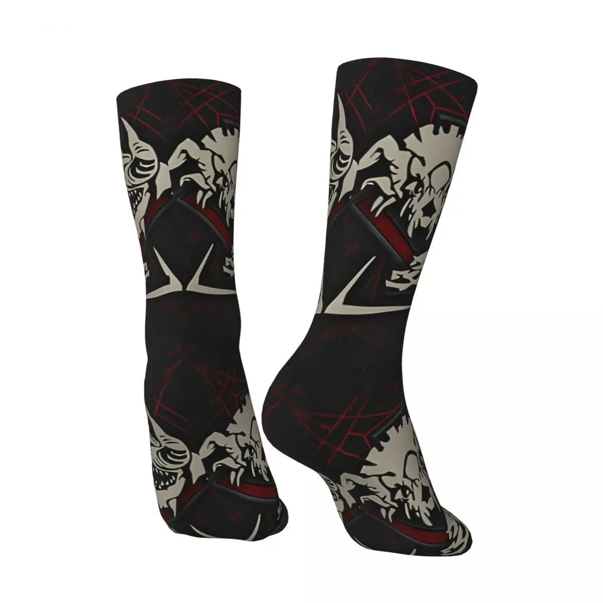 Happy Men's compression Socks Demon Vintage Harajuku Diablo IV Role Playing Game Hip Hop Novelty Pattern Crew Crazy Sock Gift