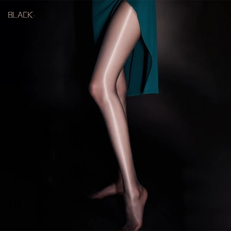 Nahtlose 5D Damenstrümpfe Sexy Damen-Strumpfhose Glänzende Ölglanz-Strumpfhose Dessous Transparente Atmungsaktive Nachtclub-Luxus-Strumpfhose für Frauen – Detail 12