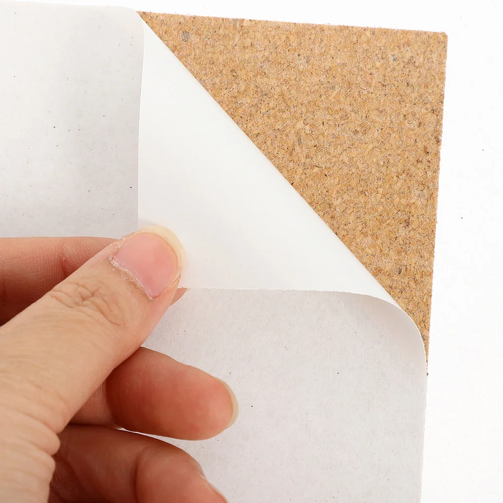 5 個のコルクボード正方形 300x300x2mm 自己粘着防音装飾掲示板 オフィス、家庭、教室用