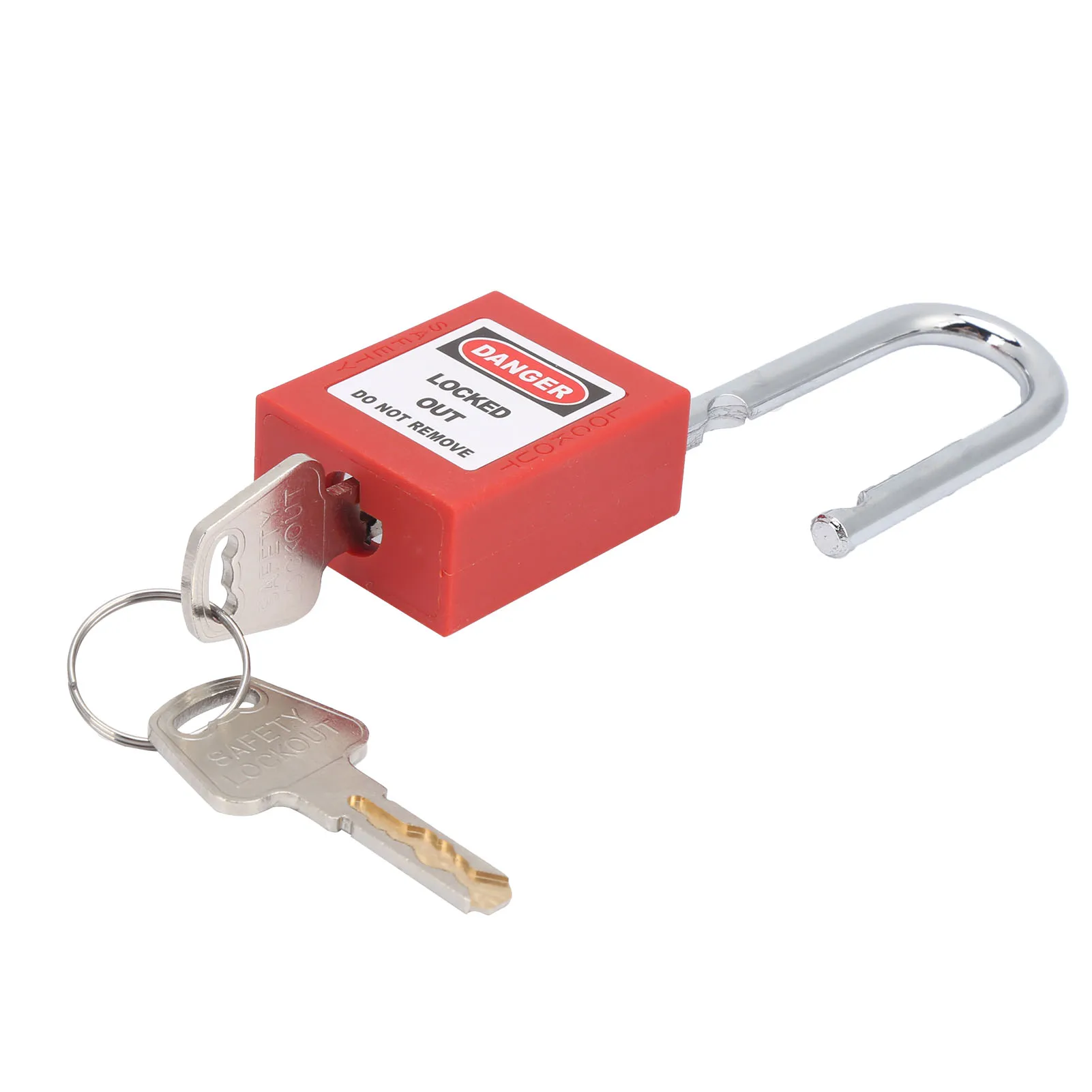 ZK30 38MM Lockout Tagout Lock Anti‑Skid Steel Beam Isolation Design Corrosion Resistant Padlock with 2 Keys