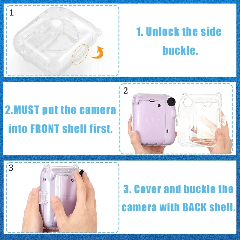 กระเป๋ากล้องแบบแข็งที่สะดวกสำหรับกระเป๋าใส่กล้องพร้อมสายรัดที่สบาย กระเป๋าใส่กล้องแฟชั่นสำหรับการเดินทาง