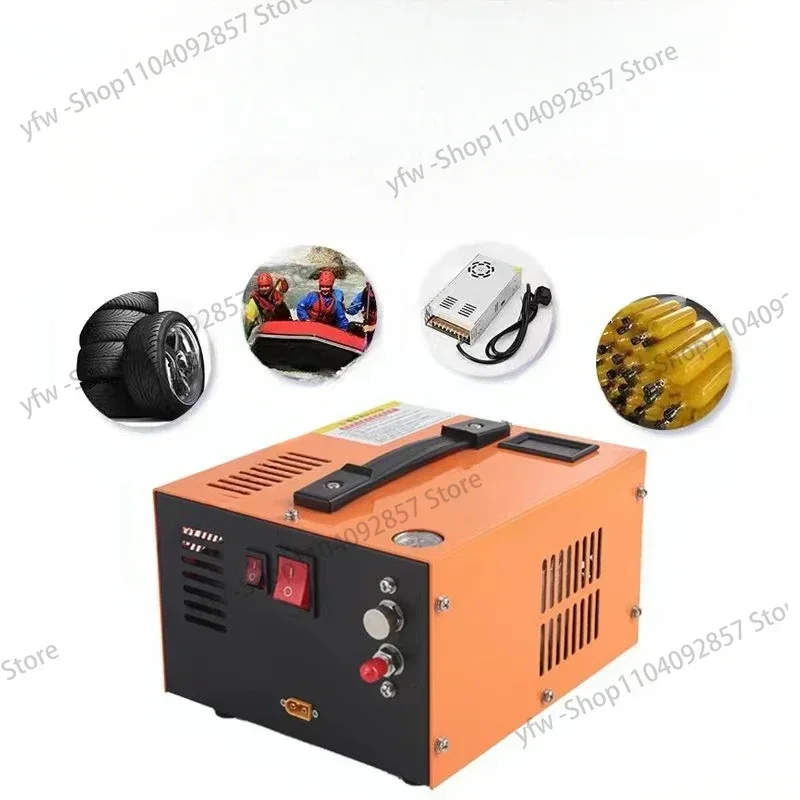 110V/220V PCP Compressor 4500Psi 30Mbar Pump Oil/Water-High Pressure Apply To Air RifleBottle Dual-Use 12V-220V