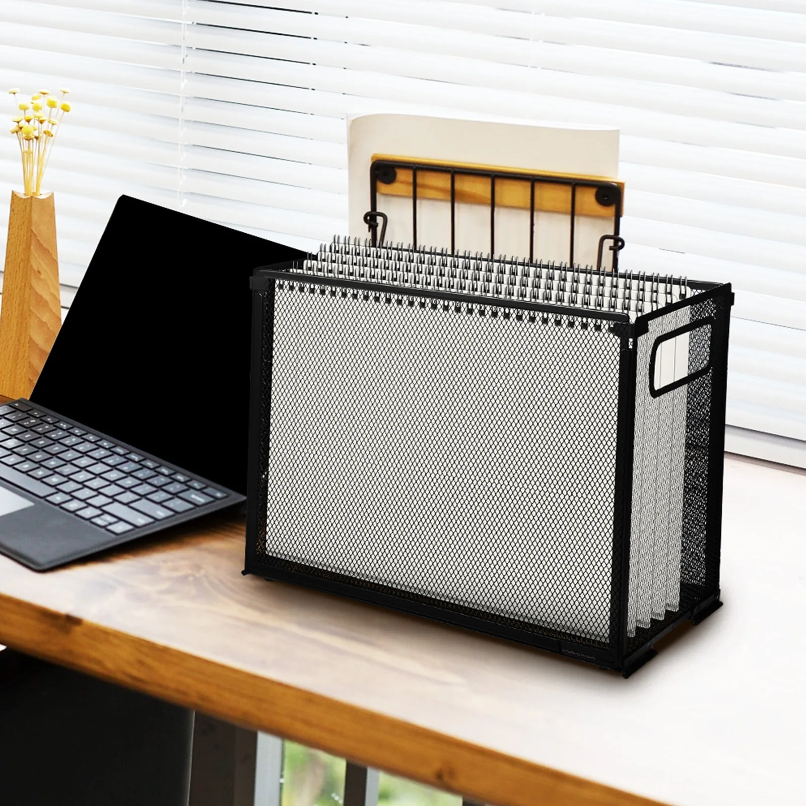 

Metal Holder For Desk Office Organization File Box Folder Stand Desktop Files Organiser Book Shelf Storage Rack Document