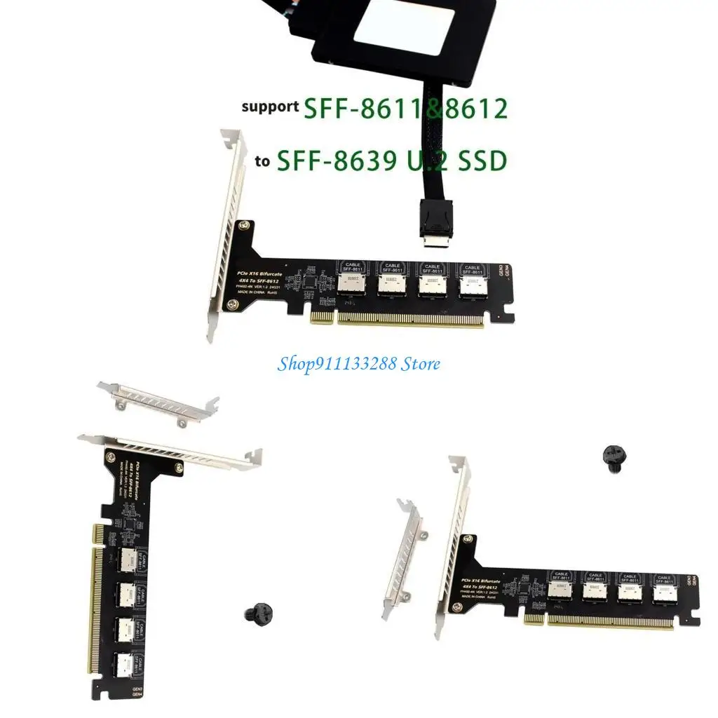 

G88D PCIEXPRESS 16X до 4 PORT OCULINK SFF 8612 SFF 8611 ARAPTER CARD ADAPTER