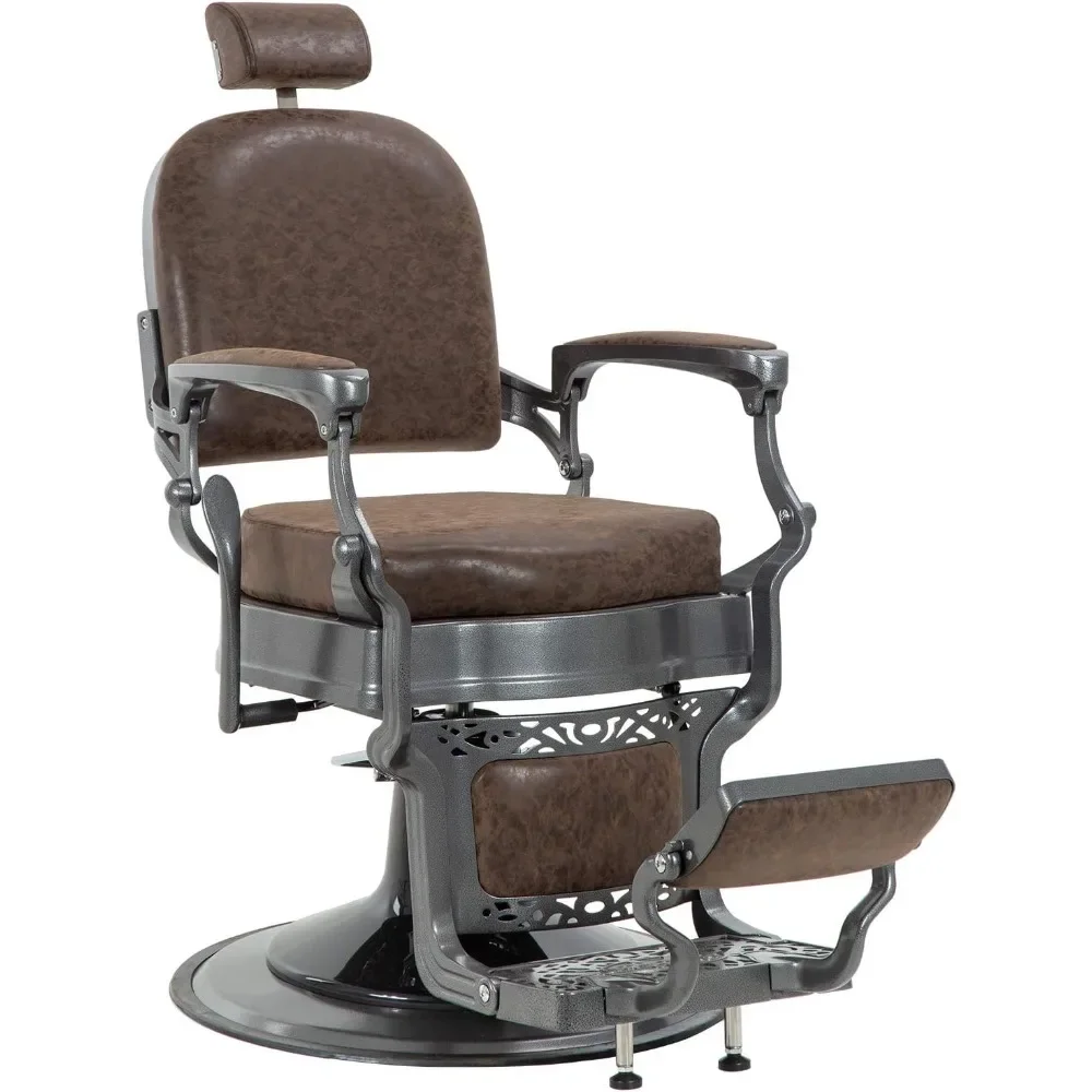 Hair Salon Chair Barber Chair Heavy Duty Hydraulic Pump Barbering Stylist  Grooming Barbershop Adjustable Hydraulic