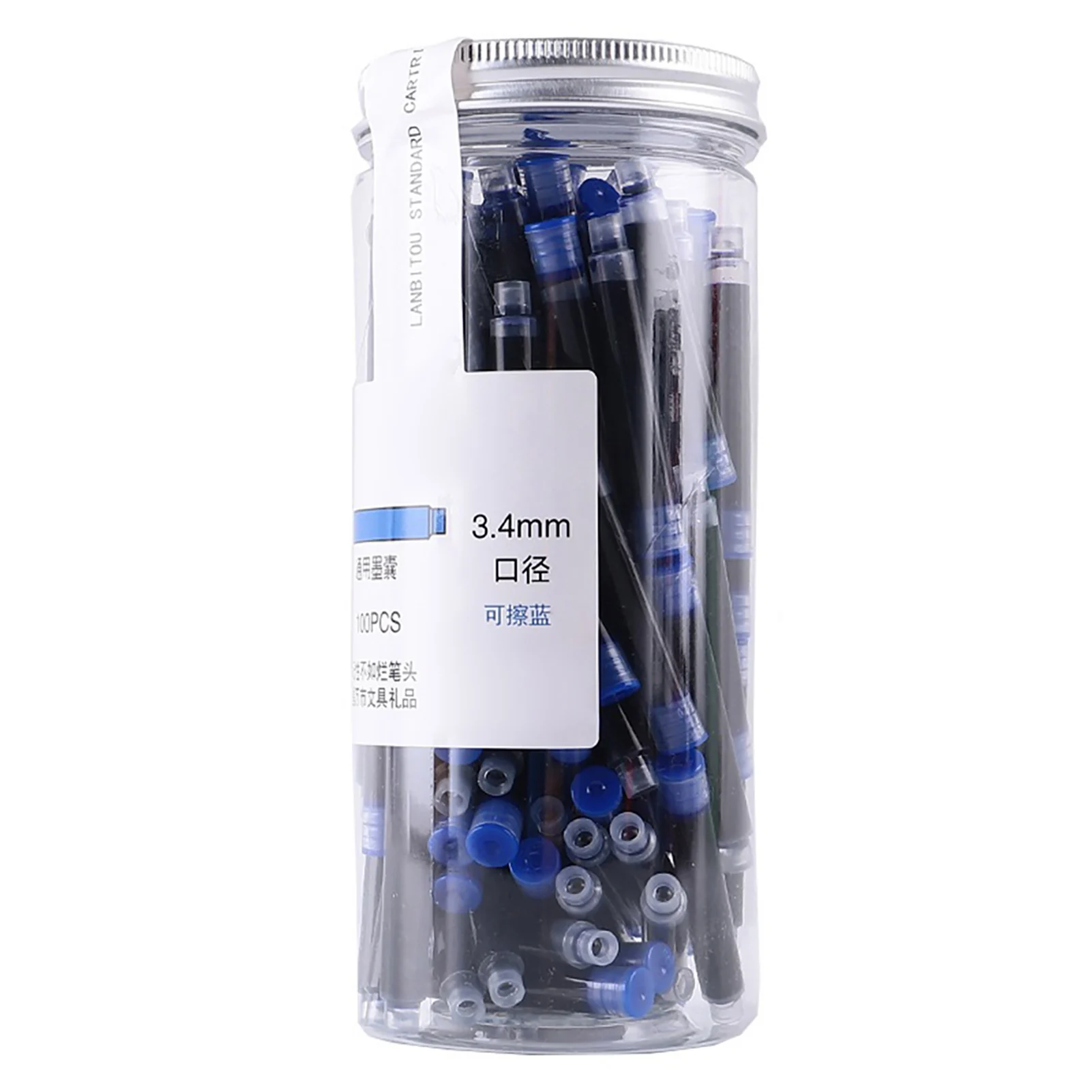 

3.4mm Universal Fountain Pen Ink Disposable Blue Black Fountain Pen Refills