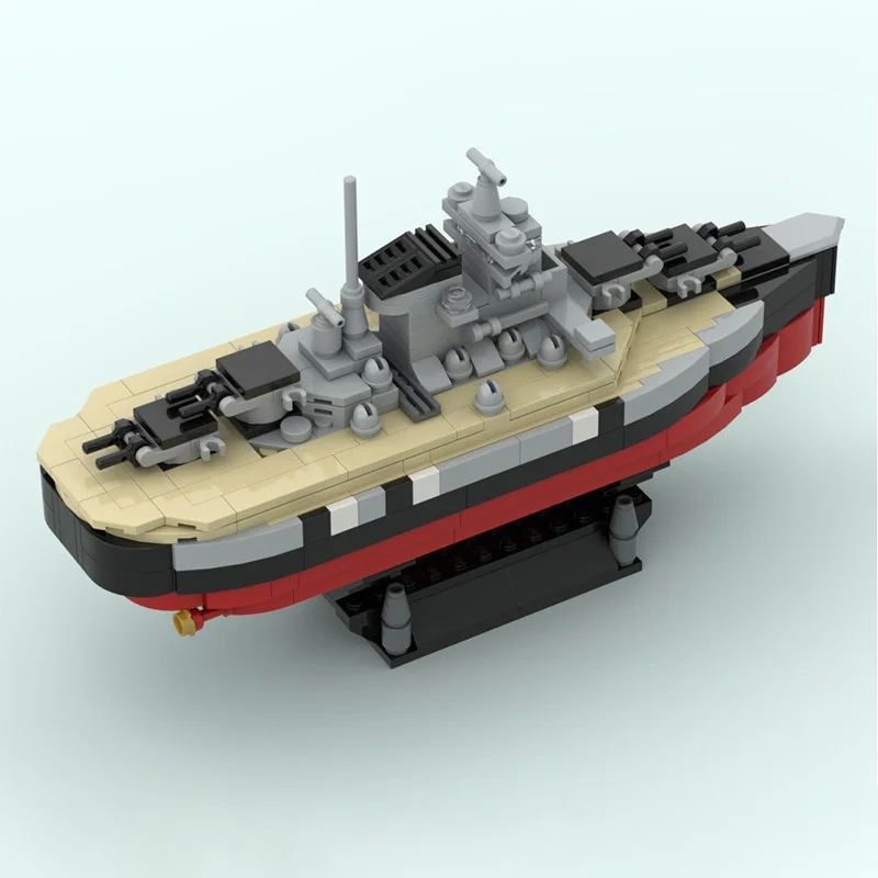 430 قطعة MOC سفينة حربية بسمارك سوبر مشوه نموذج اللبنات العمارة اللعب تجميع DIY بها بنفسك الإبداعية هدية الكريسماس فكرة #3