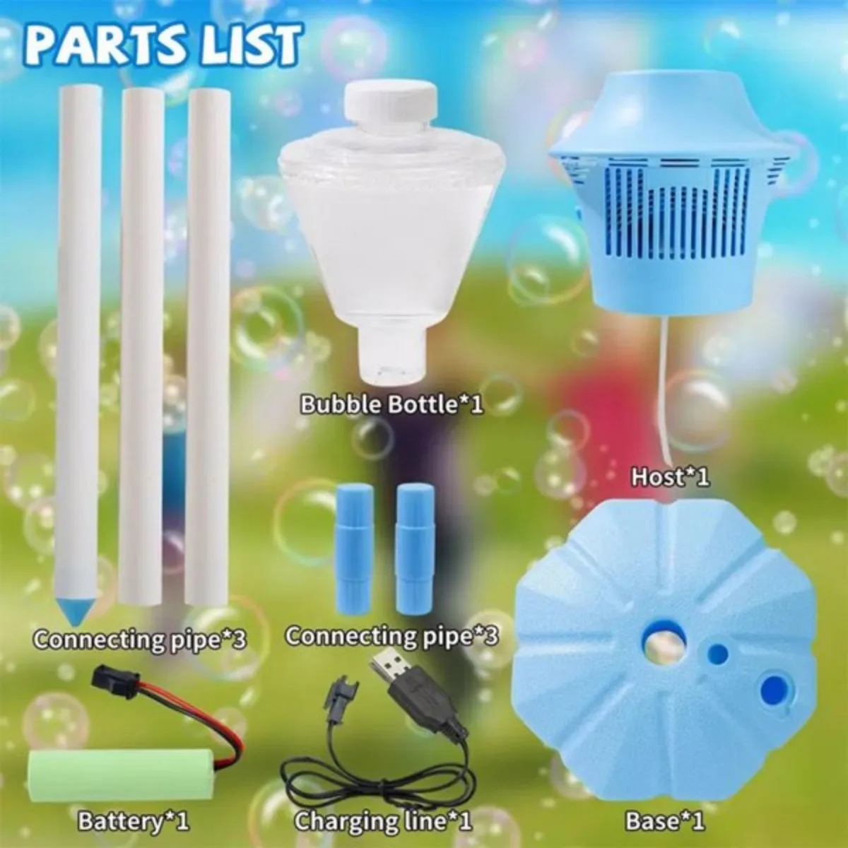 음악과 조명이있는 자동 버블 메이커 다채로운 버블 머신 조정 가능한 높이 스탠드 블래스터 결혼식을위한 야외 재미있는 장난감