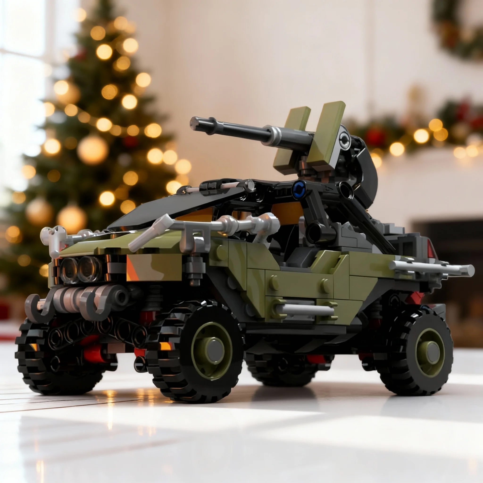 357pcs MOC Warthog LRV Re Release Halo Space Model Building Blocks Architecture Toy Festival Gifts Creative Education Brick