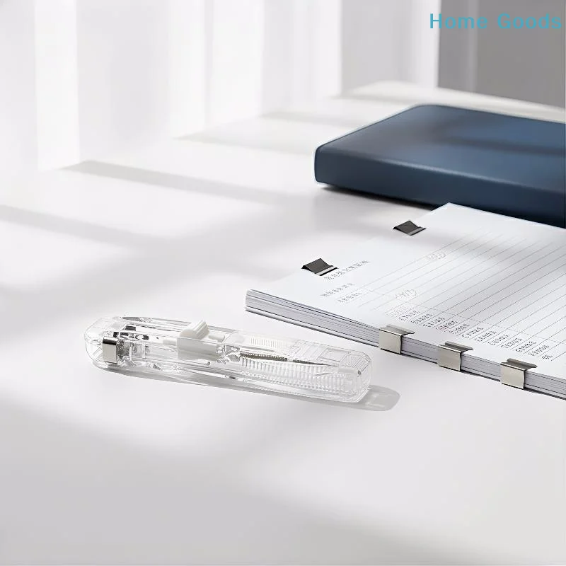 preferredHand Clamp Mini Traceless Push Stapler Reusable Binding Tool for Paper Book Files Office School Home Suppliesproduct