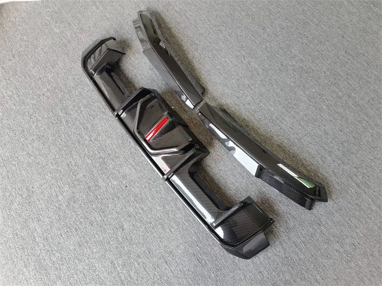 طراز BC لـ BMWS G80 M3 G82 M4 شفة ممتصة للصدمات خلفية من ألياف الكربون الجافة