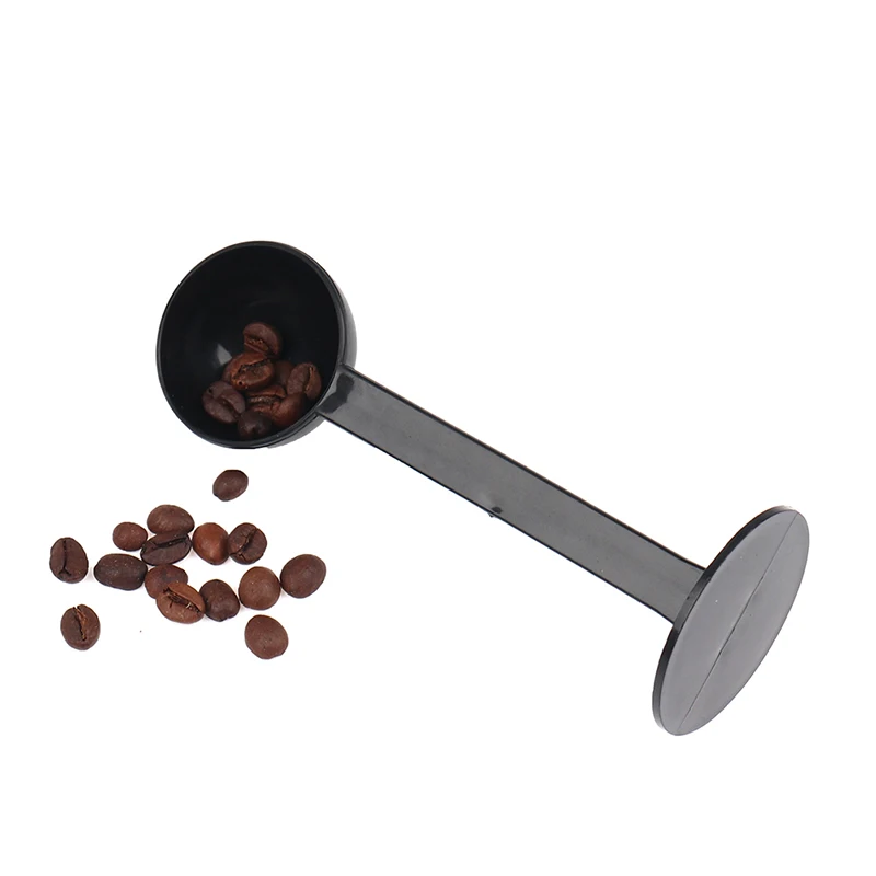 1Pc Tamping Scoop 2 in 1 for Coffee Powder Coffeeware Measuring Tamper Spoon Plastic.